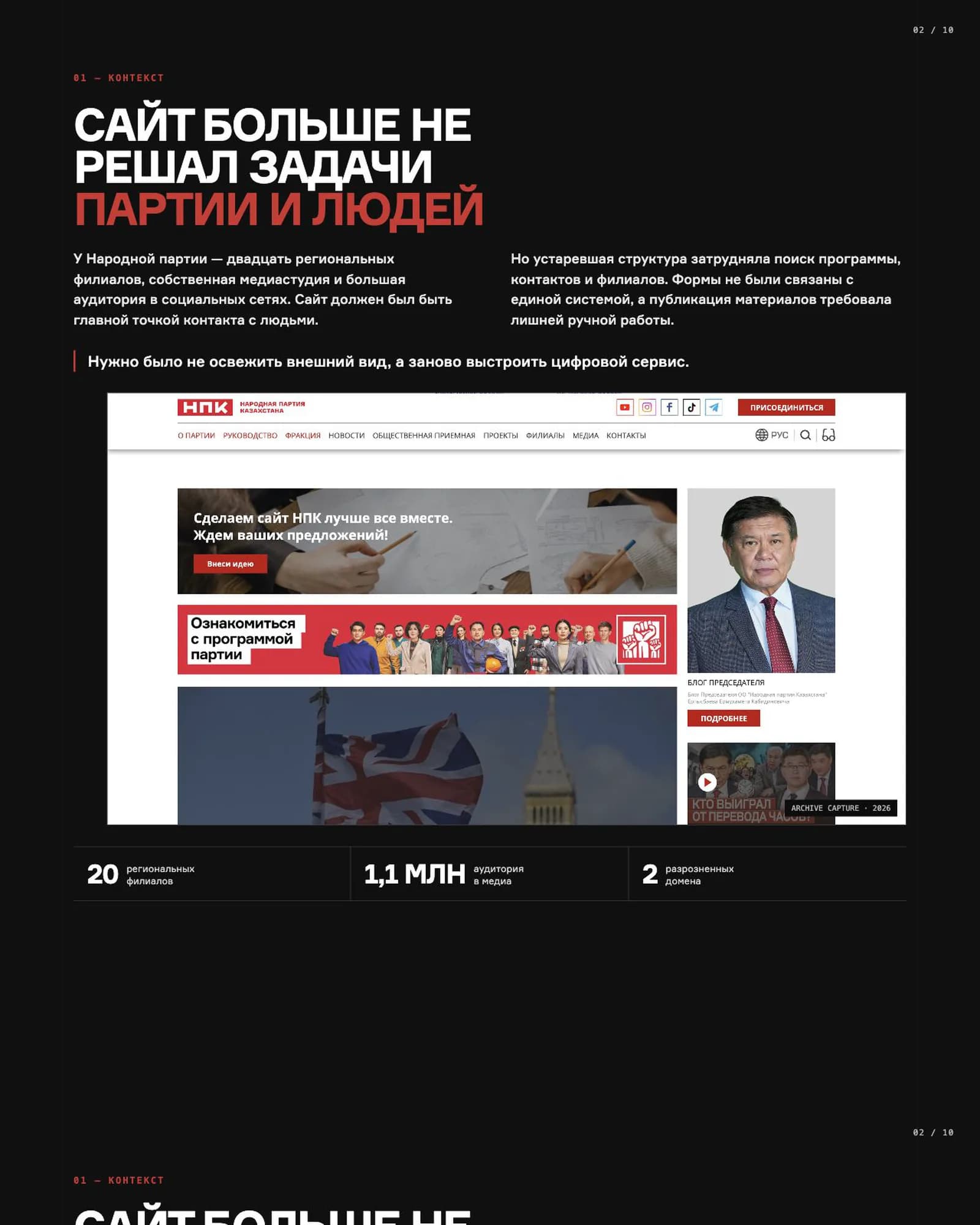 НПК — страница кейса 02: Контекст